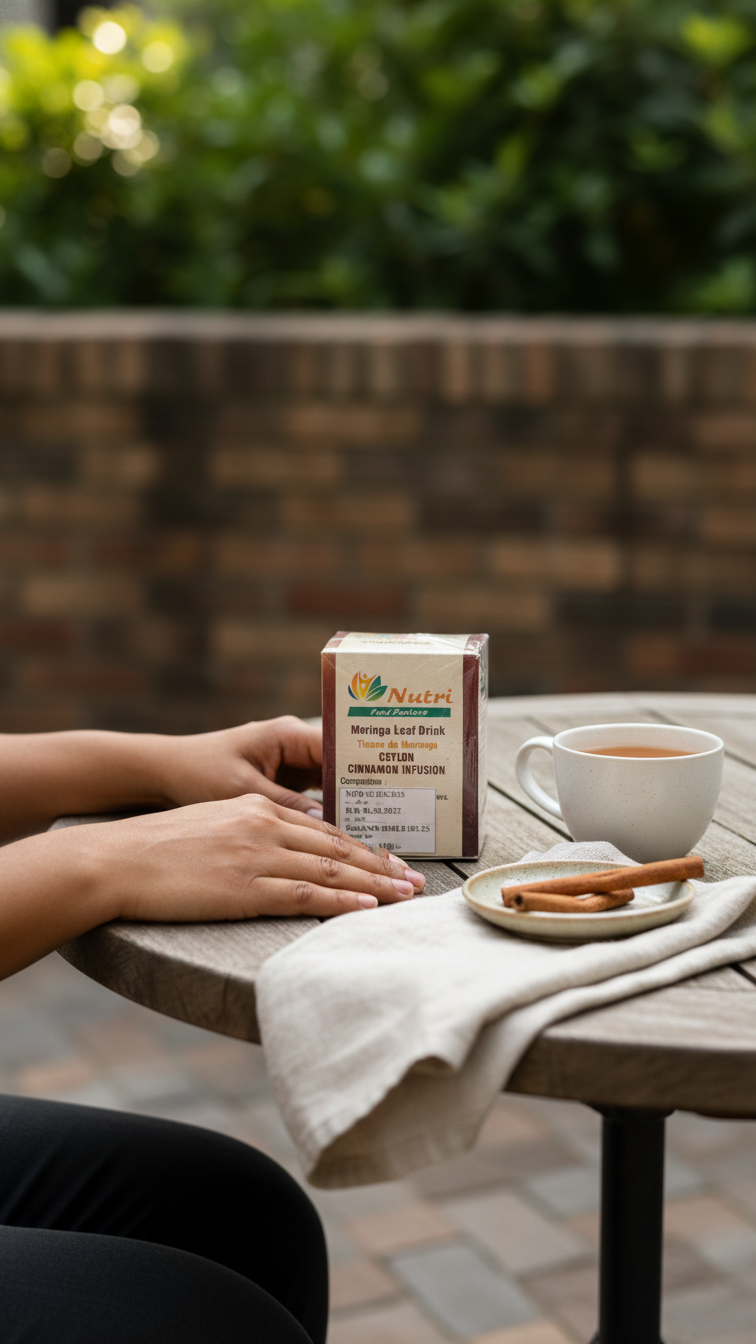 Moringa Leaf Drink with Cinnamon