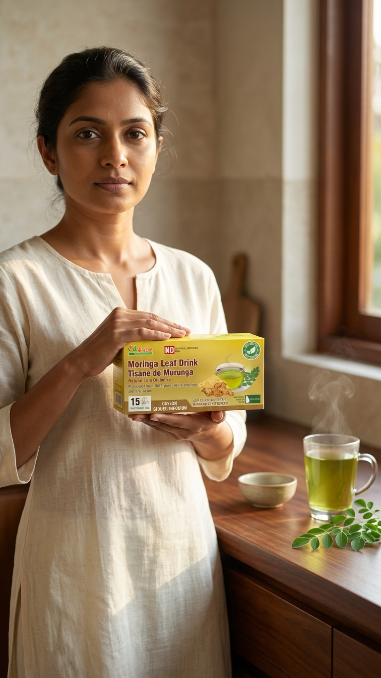 Moringa Leaf Drink with Ginger