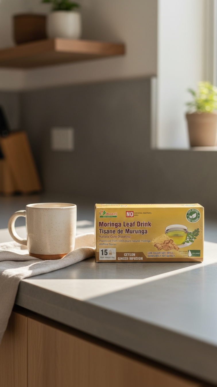 Moringa Leaf Drink with Ginger