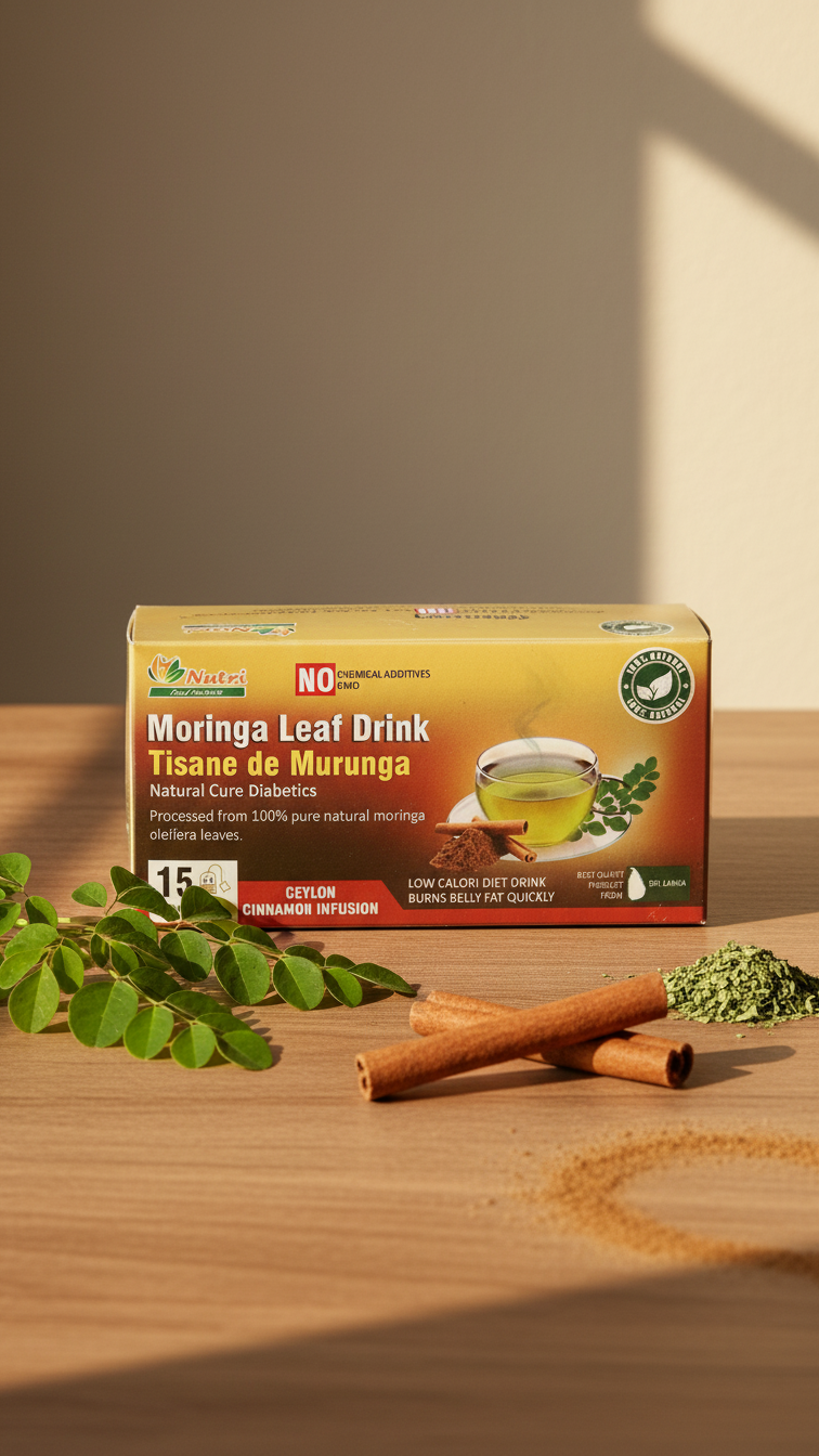Moringa Leaf Drink with Cinnamon