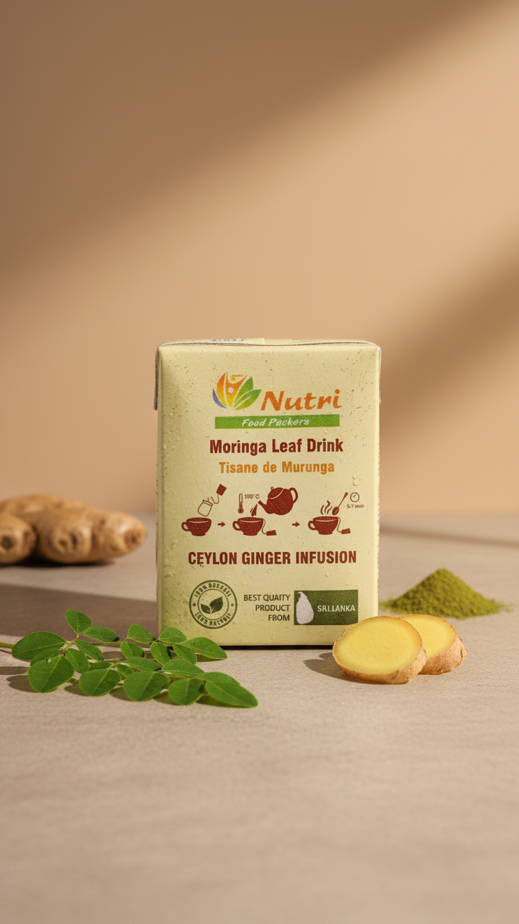 Moringa Leaf Drink with Ginger
