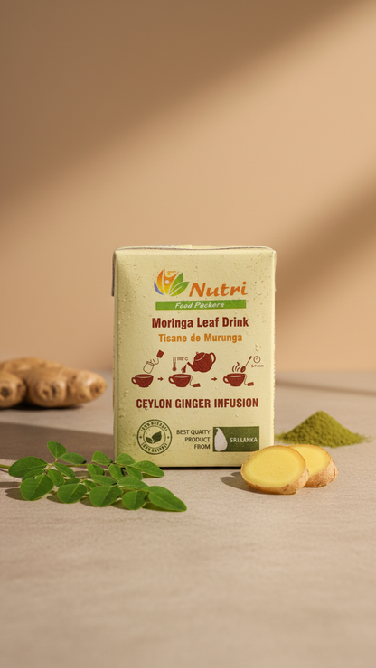 Moringa Leaf Drink with Ginger