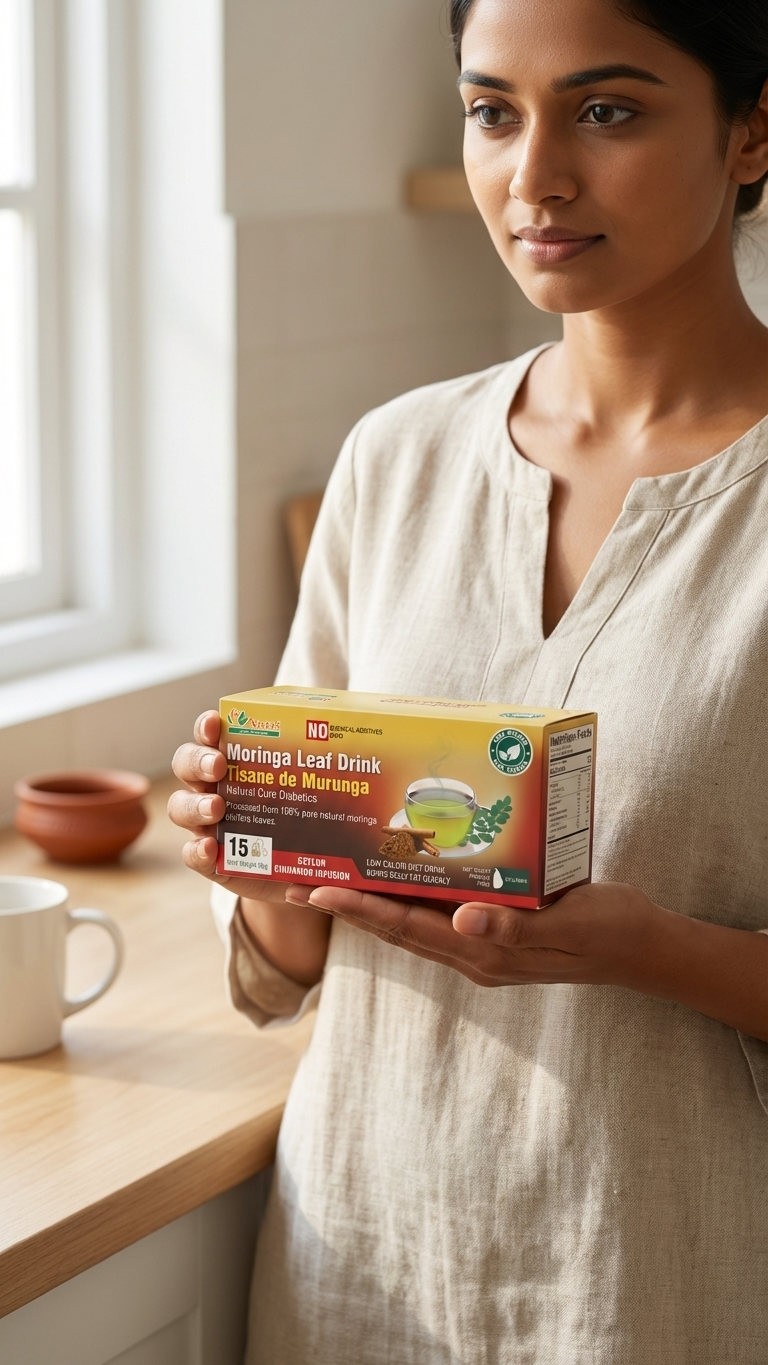 Moringa Leaf Drink with Cinnamon