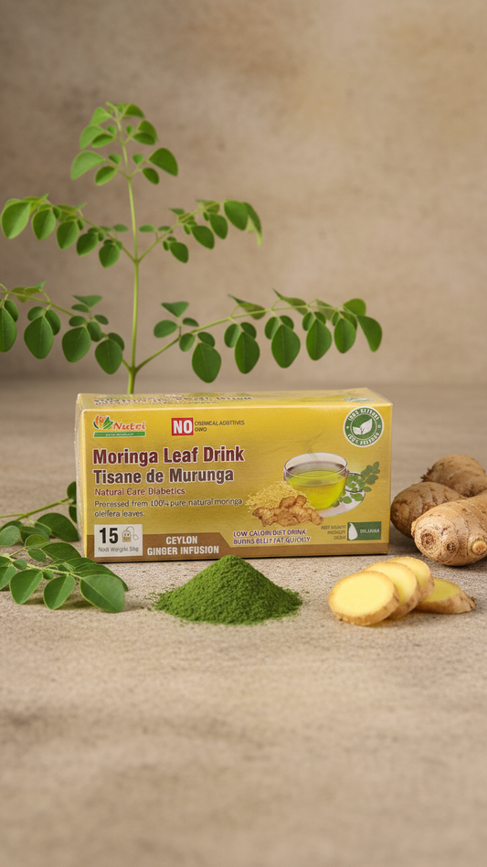 Moringa Leaf Drink with Ginger
