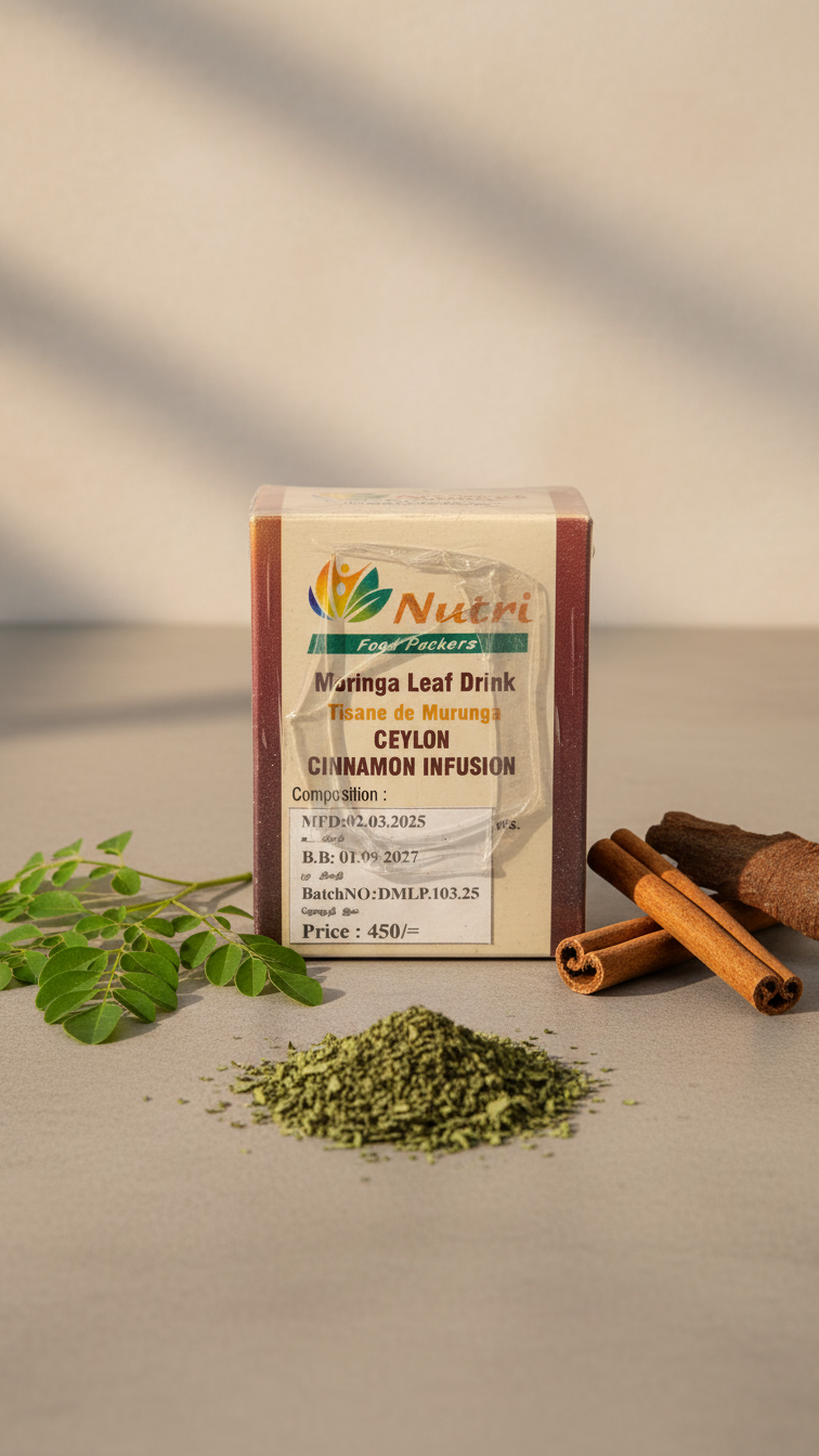 Moringa Leaf Drink with Cinnamon